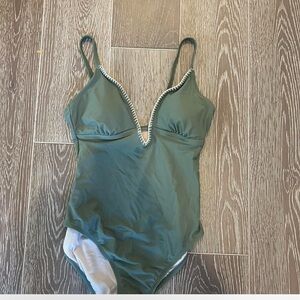 Sage green v cut NWT swimsuit